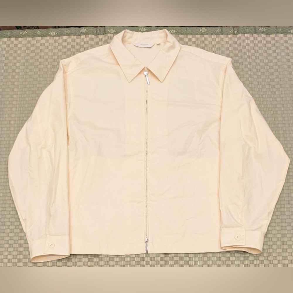 Aime Leon Dore Lightweight Full Zip Blouson Cream Men's Size Large